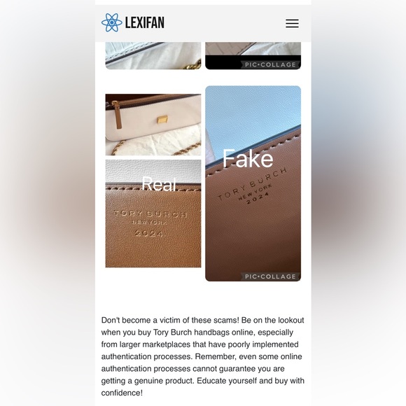 A few tips to authenticate Tory Burch handbags - Picture 4 of 16